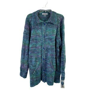 Allison Daley Touch of Teal Women's Knitted Cardigan